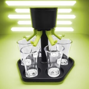 Dispensador de 6 chupitos - con cierre individual incl. 6 vasos, dispensador de chupitos, dispensador de chupitos