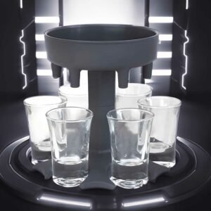 Distribuidor de 6 chupitos, dispensador de chupitos, dispensador de vasos de chupito, portavasos para transportar