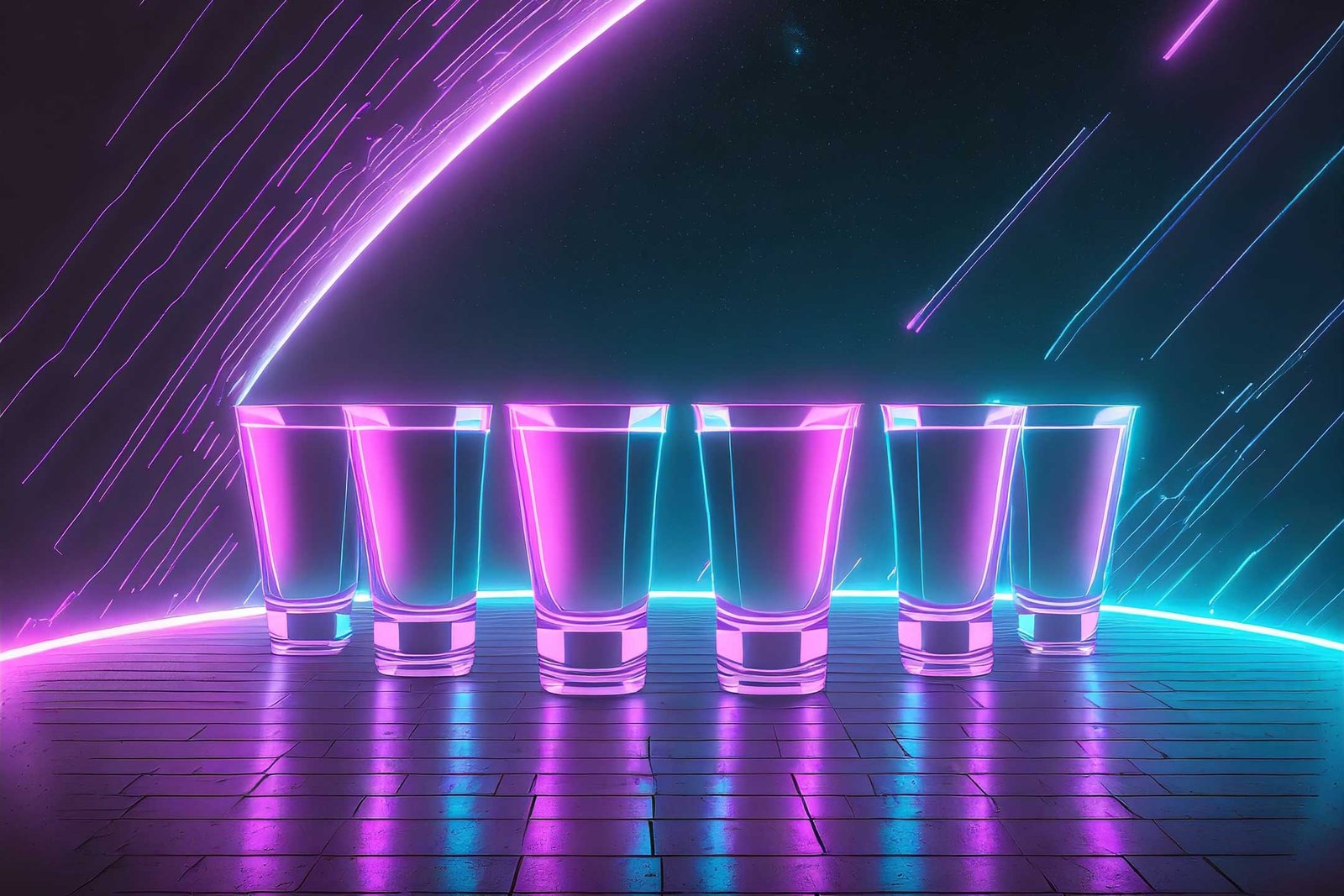 6 vasos de chupito
