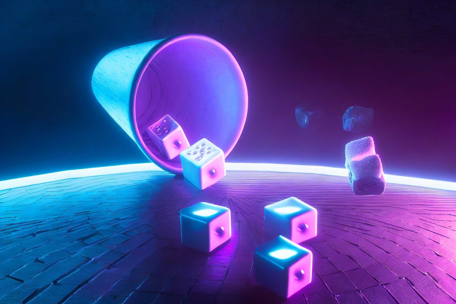 Cubilete con dados