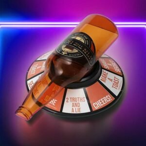 Juego de beber gira la botella: juego de fiesta giratorio, gira para beber
