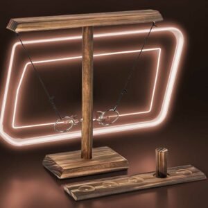 Ring toss drinking game 2 players - ring toss wooden throwing hook game