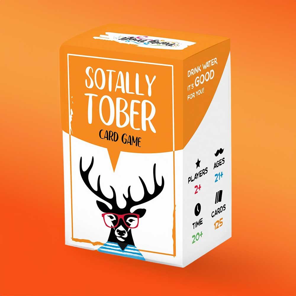 Sotally Tober - juego de cartas de beber totalmente sobrio juego de cartas para adultos y adolescentes